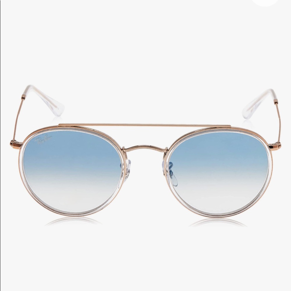 Ray-Ban Womens Rb3647n Double Brim Round Sunglasses